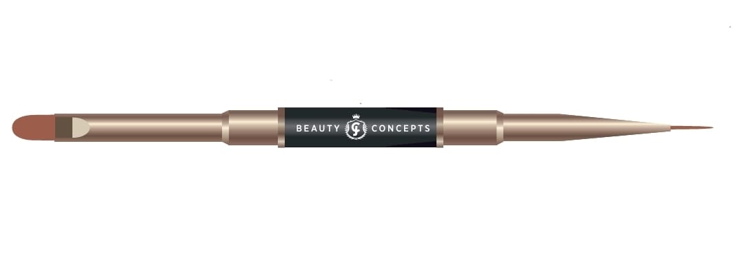 Double-Sided Matte Black brush (Liner 10mm + Gel 10mm)
