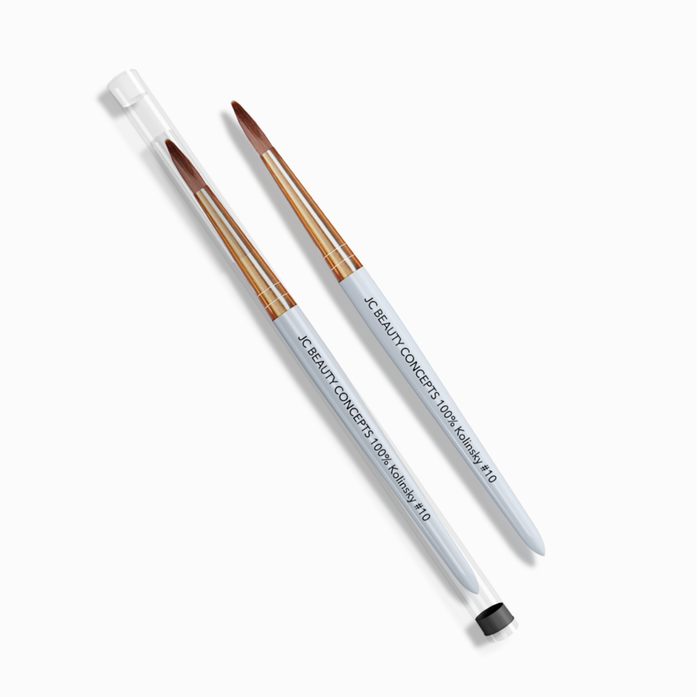 JC Pure Kolinsky Acrylic Brush - Wooden Handle